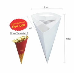 3000 Embalagem Batata Cone P (Aprox 180g) - Personalizado