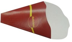 1000 pçs Embalagem Para Crepe Frances / Tapioca - Linha Vermelha na internet