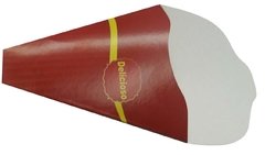 100 pçs Embalagem Para Crepe Frances / Tapioca - Linha Vermelha na internet