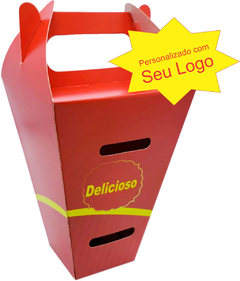 1000 pçs Embalagem Batata e Porções Delivery PP (aprox 100g) - Linha Personalizado