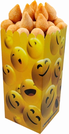 100 pçs Embalagem Pipoca / Mini Salgados / Torresmo - Linha Emoji - comprar online
