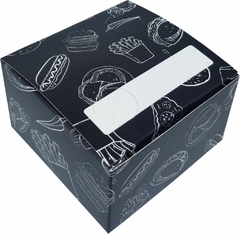 500 pçs Embalagem Mini Delivery PP Batata e Porções (aprox 100g) - LINHA BLACK - comprar online