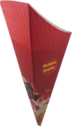 1000 pçs Embalagem Cone Bubble Waffle - Loja Steince