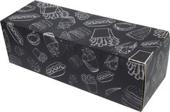 1000 pçs Embalagem Hot Dog / Baguetes / Lanches Delivery 30cm - Linha Black - Loja Steince