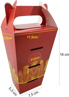 1000 Embalagem Batata Delivery M (aprox 400g) - Personalizado - Loja Steince
