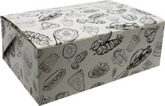 100 pçs Embalagem Delivery M Frango Porções com molho com Pelicula Interna - Loja Steince