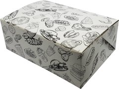 500 pçs Embalagem Delivery M Frango Porções com molho com Pelicula Interna - Loja Steince