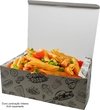 1000 pçs Embalagem Delivery M Frango Porções com molho com Pelicula Interna