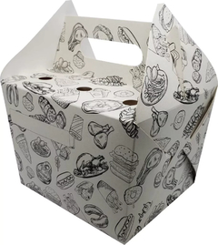 1000 pçs Embalagem Maletinha G Delivery Porções Personalizado - comprar online