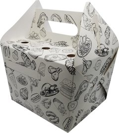 500 pçs Embalagem Maletinha P Delivery Porções - comprar online