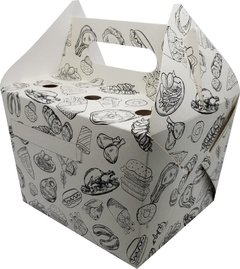500 pçs Embalagem Maletinha G Delivery Porções - comprar online