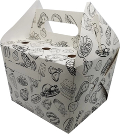 1000 pçs Embalagem Maletinha P Delivery Porções - Personalizado - comprar online