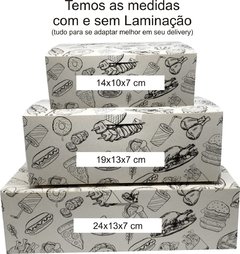 Imagem do 100 pçs Embalagem Delivery G Frango Porções com molho com Pelicula Interna