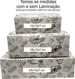 Imagem do 3000 pçs Embalagem Delivery G Frango Porções com molho com Pelicula Interna