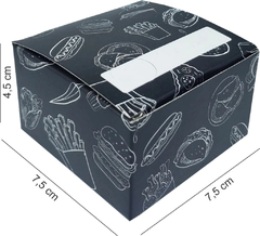 3000 pçs Embalagem Mini Delivery PP Batata e Porções (aprox 100g) Personlizado - loja online