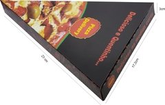 Imagem do 100 pçs Embalagem Pizza Pedaço Delivery - Linha Black