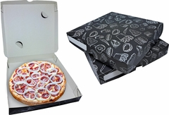 1000 PÇS EMBALAGEM DELIVERY MINI PIZZA BROTINHO - LINHA Black