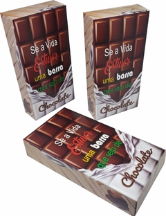 10 pçs Embalagem Caixa Barra De Chocolate Gourmet na internet