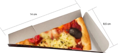 500 Pçs Embalagem Pega Pizza Pedaço Triangulo Buffet Preto na internet