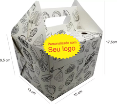 1000 pçs Embalagem Maletinha P Delivery Porções - Personalizado