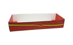 100 pçs Embalagem Porções G (retangular) / Batata Fritas / Salgados - Linha Vermelha - comprar online