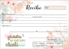 Bloco de Recibos 100 fls 10x14 Linhas Personalizado - comprar online