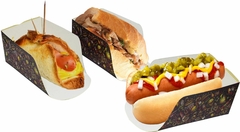 1000 pçs Embalagem MINI Hot Dog / Cachorro Quente / Lanches Linha Marcante - loja online