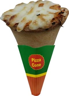 100 pçs Embalagem Suporte Mão Pizza Cone