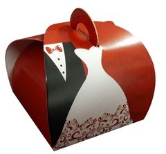 100 pçs Embalagem Bem Casado / Doces Finos - Verm NVO - comprar online