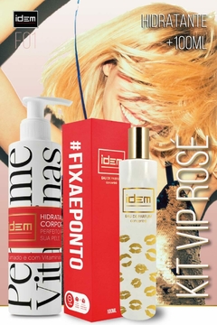 KIT Promocional F01 - Hidratante + Perfume - Insp. 212 VIP ROSÉ - IDEM PERFUMES: O Perfume que Fixa e Ponto.
