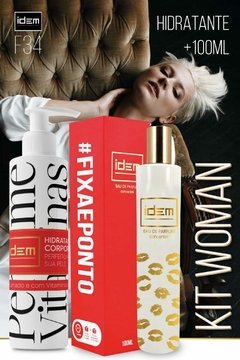 KIT Promocional F34 - Hidratante + Perfume - Insp. Woman - IDEM PERFUMES: O Perfume que Fixa e Ponto.