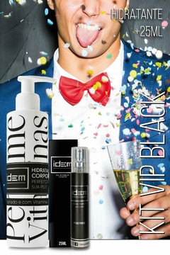 KIT Promocional M34 - Hidratante + Perfume - Insp. 212 VIP BLACK - comprar online