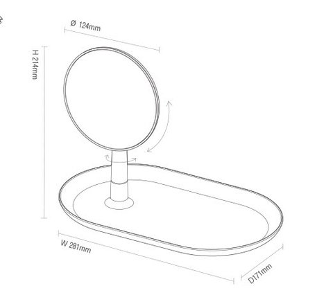 Mirror Tray Blanco 271212 - comprar online