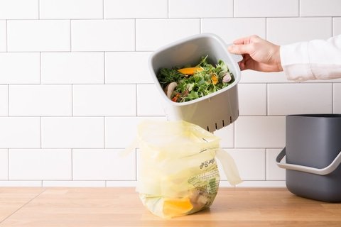 Food Waste Bin 2.6 L Grafito 271516 - comprar online