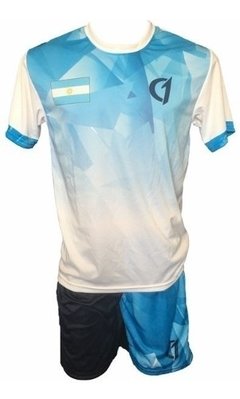 Conjunto Remera Short Dry Fit Tenis Paddle Class One Argentina
