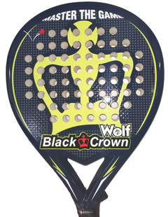 Paleta Padel Paddle Black Crown Wolf + Regalos!