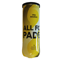 Tubo Pelotitas Pro Bounce All For Padel Paddle x 3 Importado