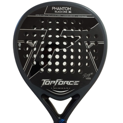 Paleta Padel Top Force Phantom black Carbon 3K Eva