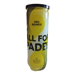 Tubo Pelotitas Pro Bounce All For Padel Paddle x 3 Importado - POINTSPORTS