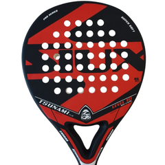 Paleta Padel Siux Tsunami 2,0 Nac Roja + Grip + Protector