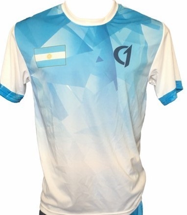 Remera Sublimada Class One Dry Fit Tenis Padel Argentina Modelo 7