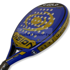 Paleta Padel Vision Gold Blue Importada + Regalos! - comprar online