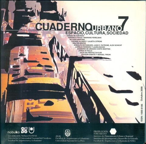 CUADERNO URBANO 07 - ESPACIO, CULTURA, SOCIEDAD - Editorial Nobuko Diseño
