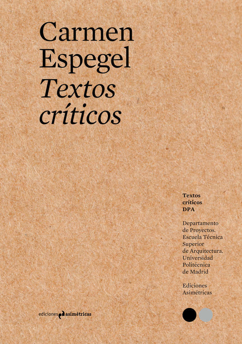 TEXTOS CRITICOS # 14 - CARMEN ESPEGEL - Ediciones Asimétricas