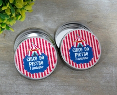 Kit 15 latinhas Circo personalizada lembrancinha tema circo modelo 2 - comprar online