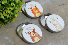 Kit 10 latinhas bosque animais da floresta lembrancinha tema bosque animais da floresta personalizada - comprar online