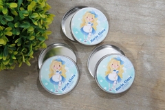 Kit 10 latinhas Alice cute lembrancinha personalizada Alice no país das maravilhas - Festinha Legal