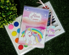 15 estojos de pintura Unicórnio com 31 itens lembrancinha Unicornio completa na internet