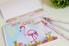 Jogo Stop Personalizado flamingo tropical kit com 10