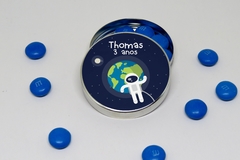 Kit 15 latinhas Astronauta lembrancinha tema astronauta personalizada